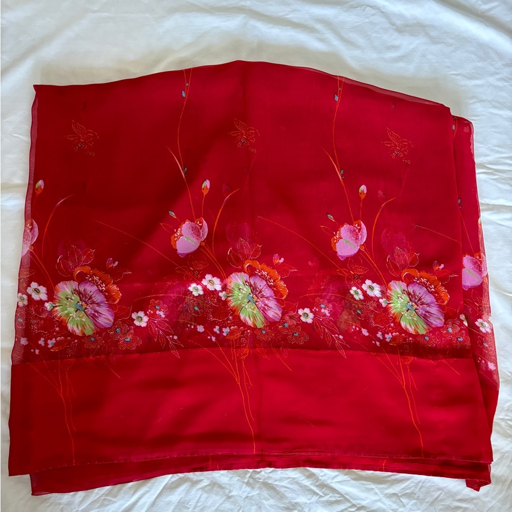 French chiffon Saree